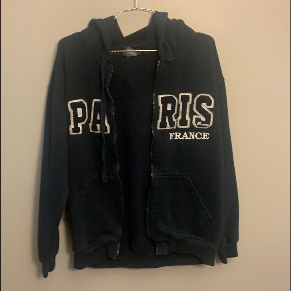 Paris hooded zipper sweater, XL